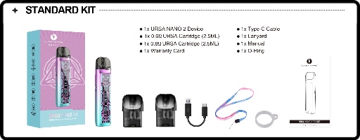 Le contenu de la boîte du pod Ursa Nano 2